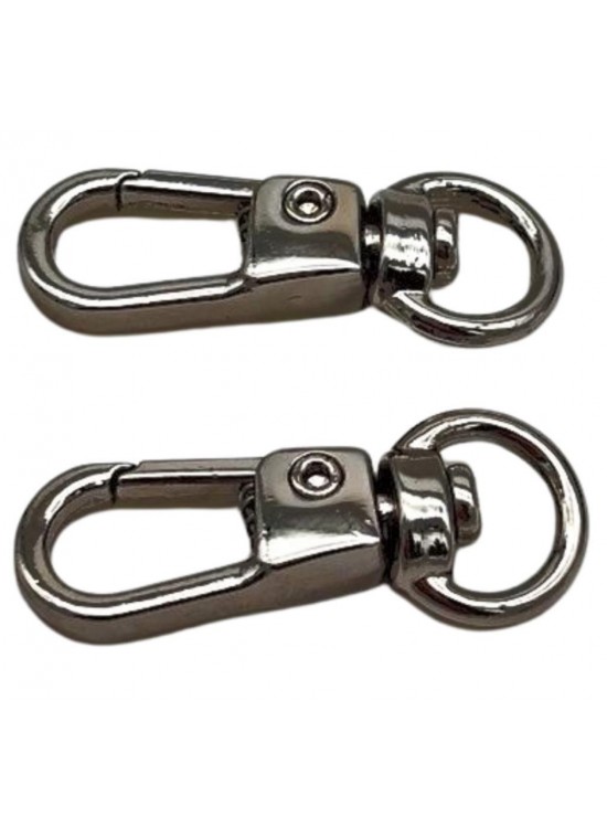 Çanta Aksesuar Gümüş Renk 2'li Küçük Kanca