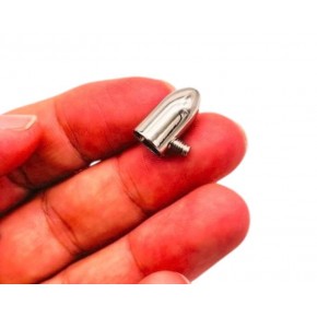 Çanta Aksesuar Gümüş Renk Büzgü Ucu 2 Adet