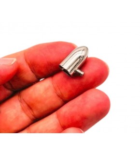 Çanta Aksesuar Gümüş Renk Büzgü Ucu 2 Adet