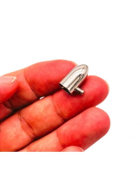 Çanta Aksesuar Gümüş Renk Büzgü Ucu 2 Adet