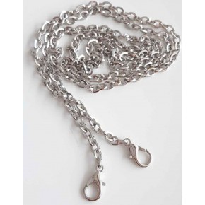 Çanta Aksesuar Gümüş Renk Düz Çanta Zinciri (120 Cm )