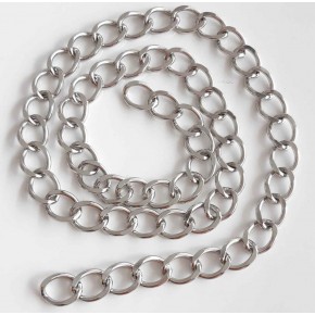 Çanta Aksesuar Gümüş Renk Geniş Çanta Zinciri 1 Metre