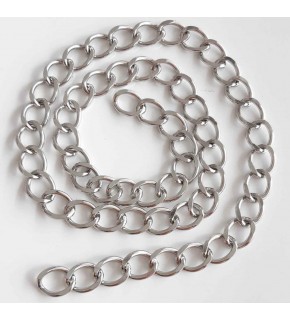 Çanta Aksesuar Gümüş Renk Geniş Çanta Zinciri 1 Metre