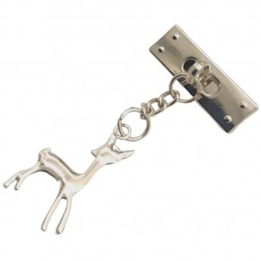 Çanta Aksesuar Gümüş Renk Geyik Model Çanta Süsü