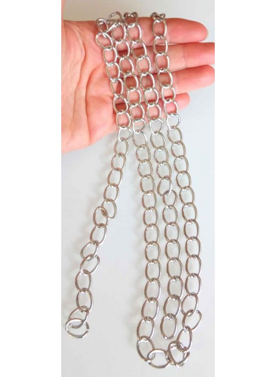 Çanta Aksesuar Gümüş Renk İnce Çanta Zinciri 120 Cm