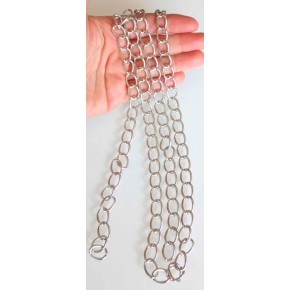 Çanta Aksesuar Gümüş Renk İnce Çanta Zinciri