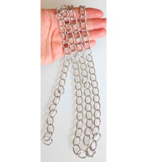 Çanta Aksesuar Gümüş Renk İnce Çanta Zinciri