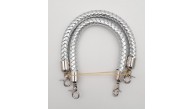 Çanta Aksesuar Gümüş Renk Kısa Örme Çanta Sapı Gümüş Metal Çanta Aksesuar Gümüş Renk Kısa Örme Çanta Sapı Gümüş Metal