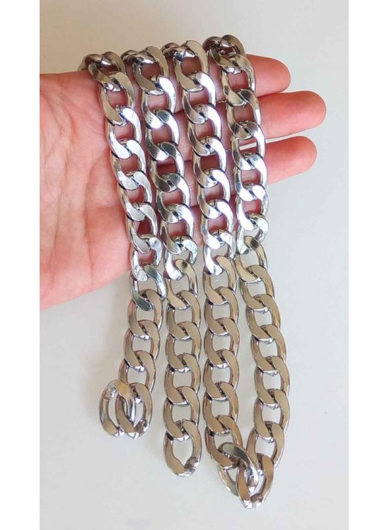 Çanta Aksesuar Gümüş Renk Klasik Çanta Zinciri 150 Cm