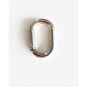 Çanta Aksesuar Gümüş Renk Ovalize Yaylı Halka