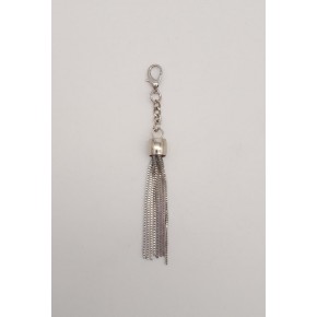 Çanta Aksesuar Gümüş Renk Püskül Süs