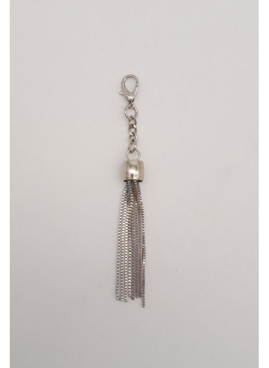 Çanta Aksesuar Gümüş Renk Püskül Süs