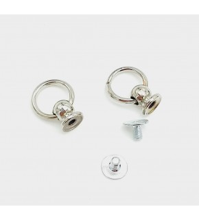 Çanta Aksesuar Gümüş Vidalı Askı Küçük Boy 1 Adet