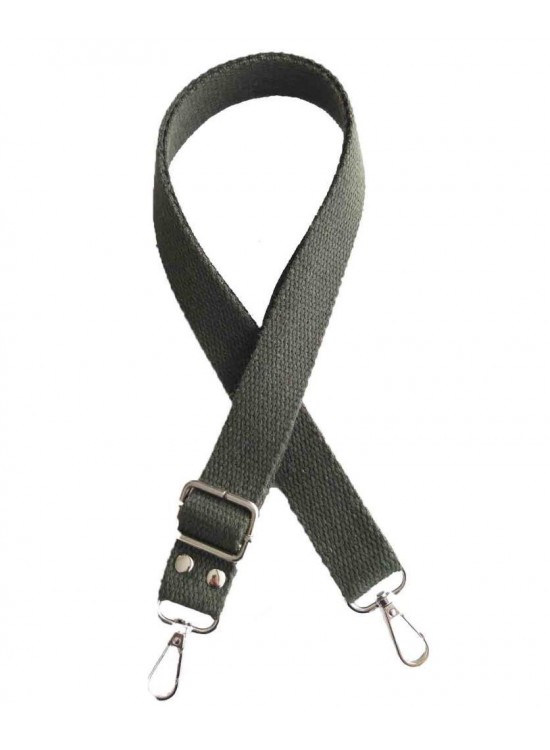 Çanta Aksesuar Haki Renk Pamuklu Kolon Ayarlamalı Çanta Sapı