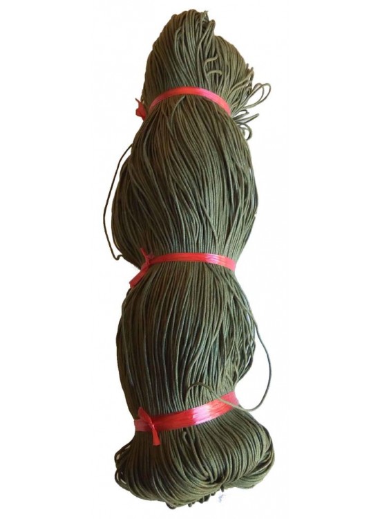 Çanta Aksesuar Haki Yeşil Renk Mumlu Koton İp