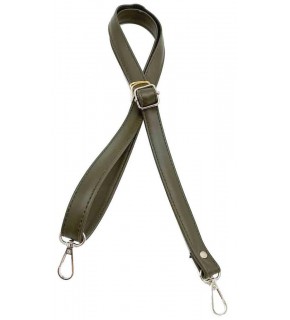 Çanta Aksesuar Haki Yeşili 125X2 Cm Çanta Sapı Sürgütlü Gümüş Metal