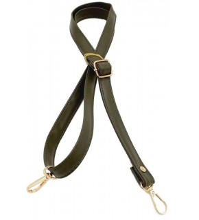 Çanta Aksesuar Haki Yeşili 125X2 Cm Çanta Sapı Sürgütlü Light Gold Metal