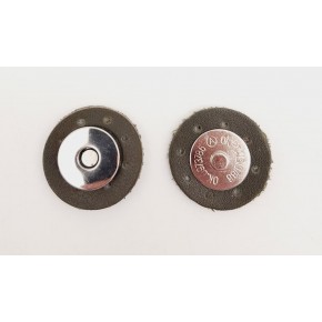 Çanta Aksesuar Haki Yeşili Suni Derili Mıknatıslı Çıtçıt Gümüş Metalli