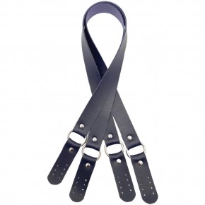 Çanta Aksesuar Haledört Model Suni Deri Çift Sap Lacivert Renk Gümüş Metalli