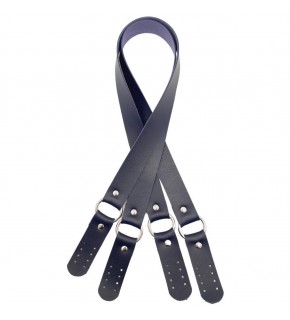 Çanta Aksesuar Haledört Model Suni Deri Çift Sap Lacivert Renk Gümüş Metalli