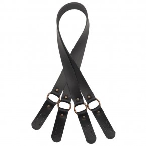 Çanta Aksesuar Haledört Model Suni Deri Çift Sap Siyah Renk Antik Metalli