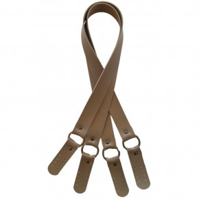 Çanta Aksesuar Haledört Model Suni Deri Çift Sap Vizon Renk Antik Metalli