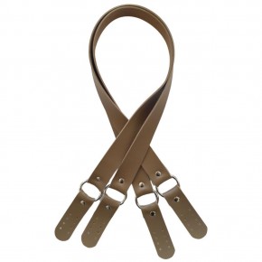 Çanta Aksesuar Haledört Model Suni Deri Çift Sap Vizon Renk Gümüş Metalli