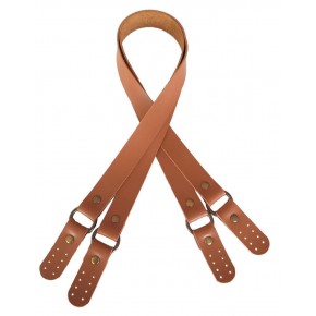 Çanta Aksesuar Haledört Model Taba Tek Kat Kalın Suni Deri Çift Sap Antik Metalli