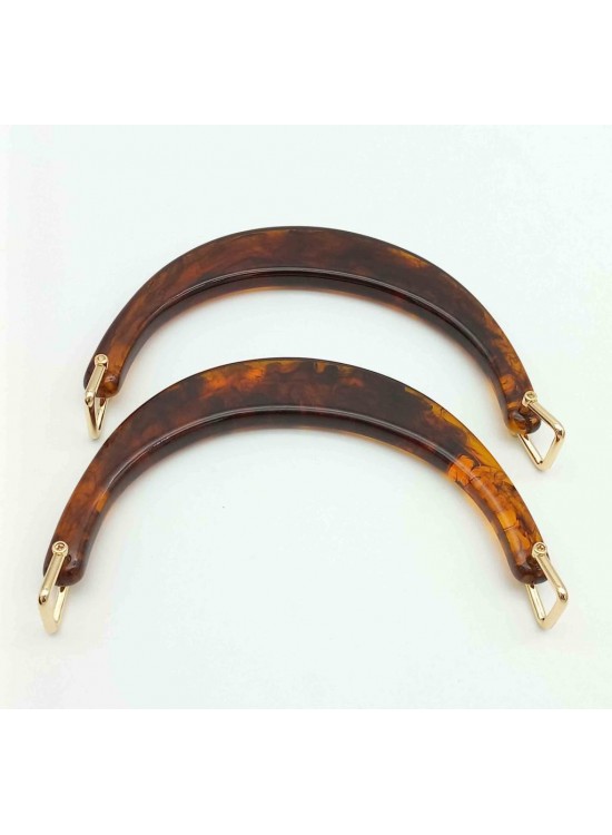 Çanta Aksesuar Halkalı Kehribar Renk Akrilik Çanta Sapı