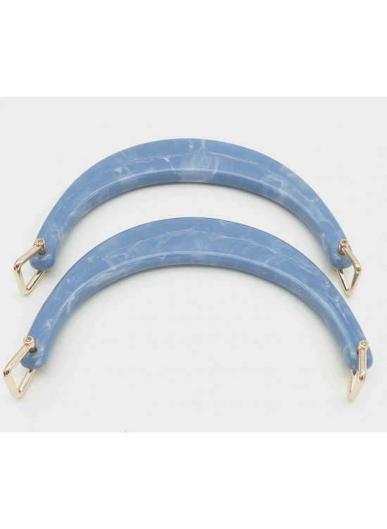 Çanta Aksesuar Halkalı Mavi Renk Mermer Desen Akrilik Çanta Sapı Çanta Aksesuar Halkalı Mavi Renk Mermer Desen Akrilik Çanta Sapı