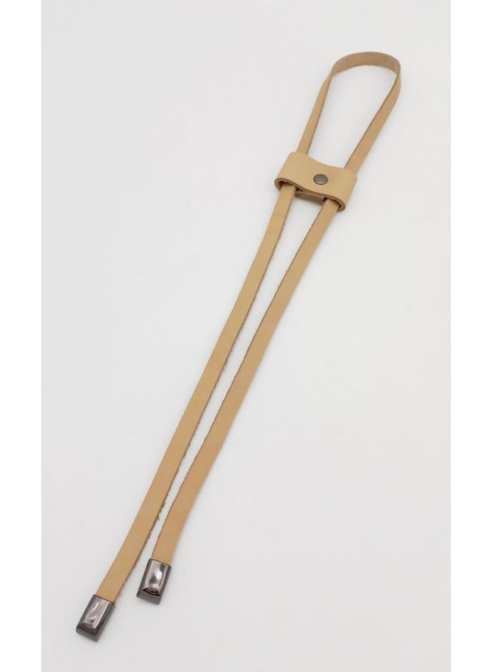 Çanta Aksesuar Ham Doğal Gerçek Deri Büzgü Füme Metalli