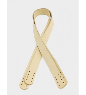 Çanta Aksesuar Ham Doğal Renk Gerçek Deri 70X2.3 Cm Çift Sap