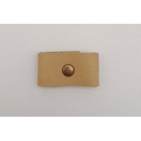 Çanta Aksesuar Ham Doğal Renk Gerçek Deri Büzgülük Antik Metalli