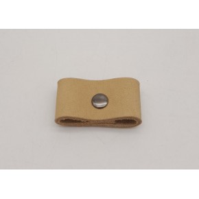 Çanta Aksesuar Ham Doğal Renk Gerçek Deri Büzgülük Füme Metalli