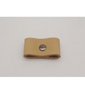 Çanta Aksesuar Ham Doğal Renk Gerçek Deri Büzgülük Füme Metalli