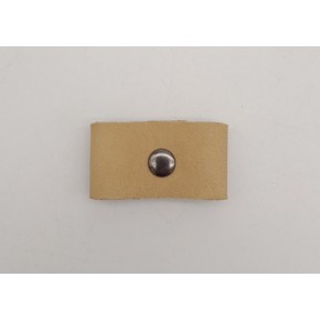 Çanta Aksesuar Ham Doğal Renk Gerçek Deri Büzgülük Füme Metalli