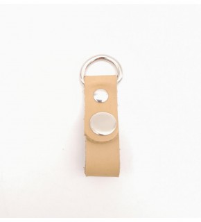 Çanta Aksesuar Ham Doğal Renk Gerçek Deri Çıtçıtlı Sapucu Böce Gümüş Metalli 1 Adet