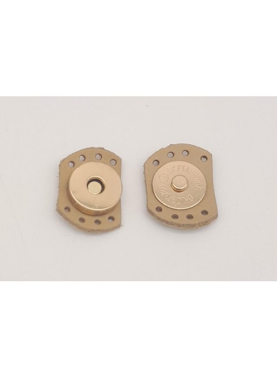 Çanta Aksesuar Ham Doğal Renk Gerçek Derili Oval Kenar Mıknatıslı Çıtçıt Light Gold Metalli Çanta Aksesuar Ham Doğal Renk Gerçek Derili Oval Kenar Mıknatıslı Çıtçıt Light Gold Metalli