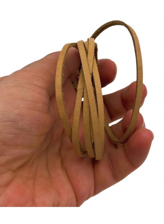 Çanta Aksesuar Ham Renk Gerçek Deri 3 mm Şerit Deri İp 2 Metre Çanta Aksesuar Ham Renk Gerçek Deri 3 mm Şerit Deri İp 2 Metre