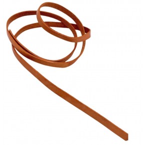 Çanta Aksesuar Ham  Renk Gerçek Deri 8 mm Şerit Deri İp