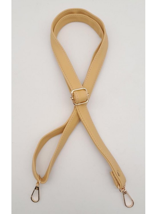 Çanta Aksesuar Hardal 125X2 Cm Sürgütlü Çanta Sapı Light Gold Metal
