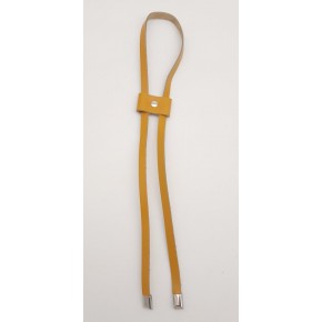 Çanta Aksesuar Hardal Gerçek Deri Büzgü Gümüş Metalli