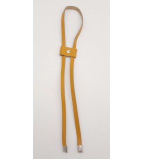 Çanta Aksesuar Hardal Gerçek Deri Büzgü Gümüş Metalli