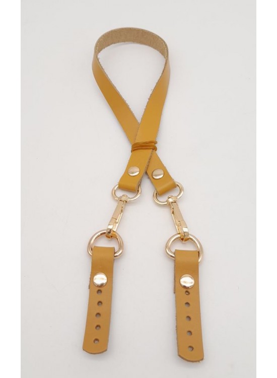 Çanta Aksesuar Hardal Renk 60x1.5 cm Gerçek Deri Çanta Sapı Light Gold Metalli Çanta Aksesuar Hardal Renk 60x1.5 cm Gerçek Deri Çanta Sapı Light Gold Metalli