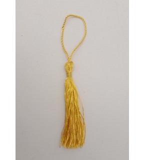 Çanta Aksesuar Hardal Renk Floş Püskül 1 Adet