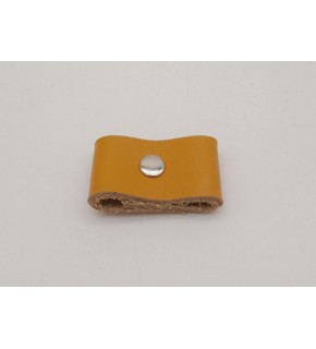 Çanta Aksesuar Hardal Renk Gerçek Deri Büzgülük Gümüş Metalli