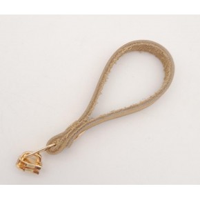 Çanta Aksesuar Hardal Renk Gerçek Derili Light Gold Döngülü Fermuar Başı