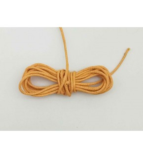 Çanta Aksesuar Hardal Renk Mumlu Koton İp 5 Metre