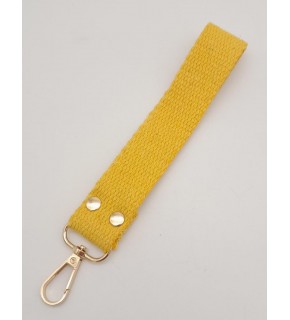 Çanta Aksesuar Hardal Renk Pamuklu Kolon Elcik Light Gold Metalli