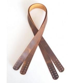 Çanta Aksesuar Hardal Sarı Crazy Oil Renk Gerçek Deri 70X2.3 Cm Çift Sap